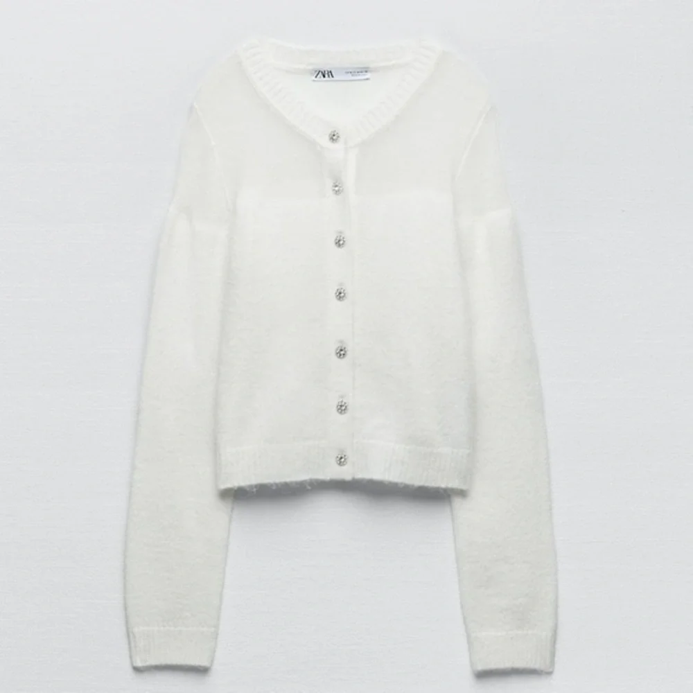 ZARA Jewel button knit cardigan 9598 197 - Picture 14 of 16